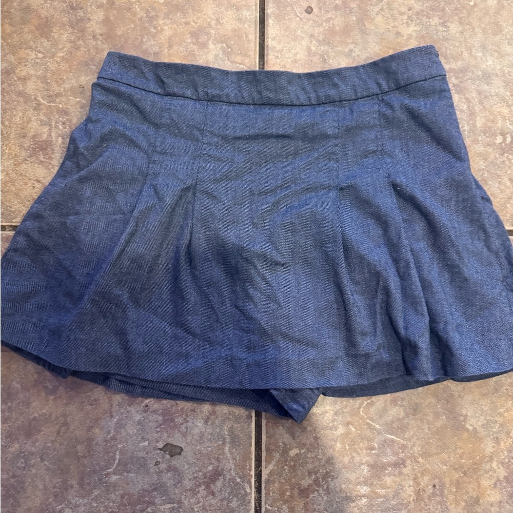 Zara Blue Denim Mini Skirt
